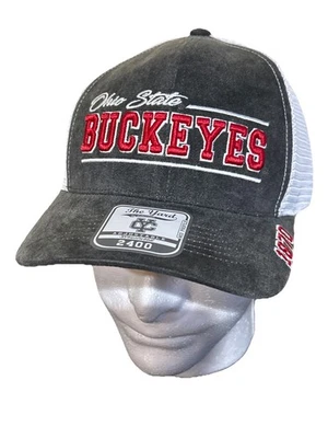 NEW Ohio State Buckeyes Colosseum Red Trucker Snapback Cap Hat Adult OSFM - Image 1 of 4