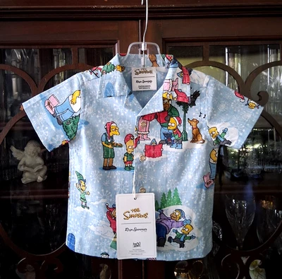 Juego de niños pequeños Reyn Spooner "LOS SIMPSON SALUDOS" NUEVO CON ETIQUETAS azul claro 6/12M Foto 1 de 4