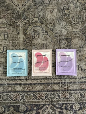 GRACE & STELLA Under Eye Masks - 3 Pairs - NEW - EXP: 2027 - Image 1 of 4