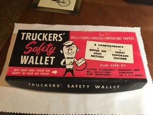 Vintage Truckers’ Safety Wallet No. T-3 Nos Leather Chain - Picture 1 of 2