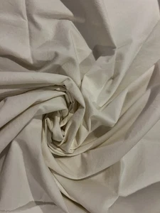 OFF WHITE COTTON LIGHTWEIGHT FABRIC 45x63” - Picture 1 of 4