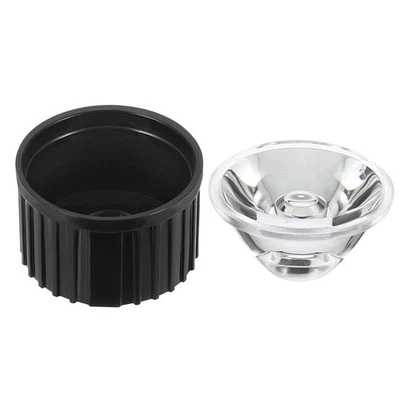 20mm LED Lente 5 Gradi con Plastica Supporto,8 Set,Bianco/ Trasparente - Immagine 1 di 4