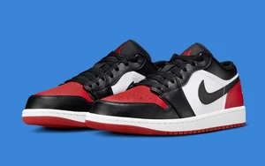 Air Jordan 1 Low Bred Toe 2.0 Chicago 553558-161 Herren 13 NEU - Bild 1 von 24