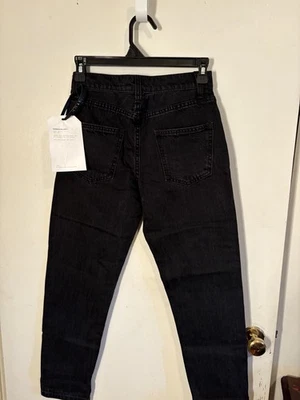 NWT Women’s Current/Elliot Black Jeans Size 23 Or US 00 Designed Worn Look - Image 1 of 4