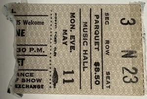 OZZY OSBOURNE Randy Rhoads Cleveland 1981 ticket stub NIGHT TRIBUTE was RECORDED - Picture 1 of 1