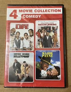 4 Movie Comedy Collection Major Payne/Bulletproof/Life/Roscoe Jenkins DVD SEALED - Picture 1 of 1