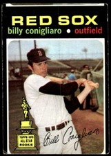 1971 Topps Baseball Card Billy Conigliaro Boston Red Sox #114