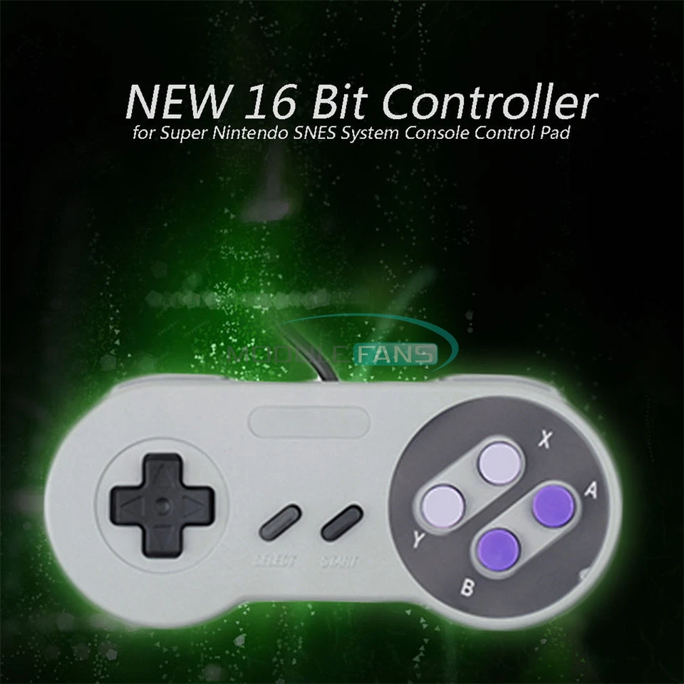 NEW Controller 16 Bit for Super Nintendo SNES System Console Control Pad - Image 1 of 1