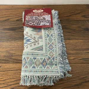 MAJESTIC 100% Cotton Jacquard Rug 20x40 Woven Tapestry Boho Southwestern - Picture 1 of 3