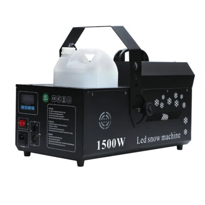 Snow Machine Stage Show Effect Fake Snowflake Maker 1500W for Disco Party DMX - Image 1 of 4