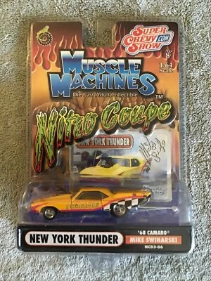2003 Muscle Machine MIKE SWINARSKI. NEW YORK THUNDER 1968 CAMARO 1/64 Diecast - Image 1 of 4