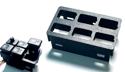 LAND ROVER DISCOVERY II Y RANGE ROVER CLASSIC 95 NEGRO TABLERO INTERRUPTOR CARCASA BISEL Foto 1 de 4