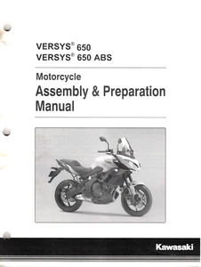 OEM Genuine Kawasaki New Bike Service/Assembly Manual KLE650 Versys 2015 - Foto 1 di 2