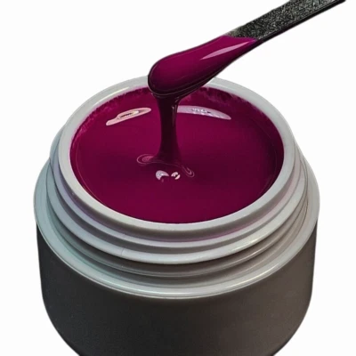 Exklusives UV Farbgel Himbeere 5ml Gel Nr.19 Fullcover Rot/Violett - Bild 1 von 4