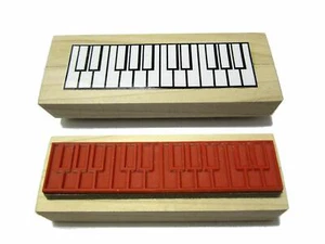 Timbro in gomma due ottave per pianoforte diteggiatura - Foto 1 di 3