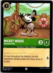Disney Lorcana Mickey Mouse Dampfschiff Pilot Das erste Kapitel kostenloser Versand! - Bild 1 von 1