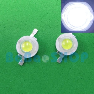 10pcs ~500pcs 3W 45mil Cold White 10000K~15000K LED Lamp Beads Light Bulb Aquari - Picture 1 of 2