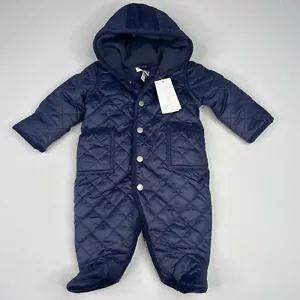 Ralph Lauren Baby 3M Navy Snowsuit Bunting - Picture 1 of 10