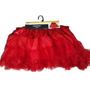 Womens L/XL Red Full Tutu Halloween Adult Costume Accessory - Picture 1 of 6