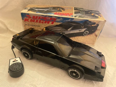 Vintage Knight Rider Super Knight Battery Op w/Microphone 1980s 1/10 not kenner Cover