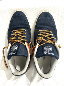 Reebok Classic Denim Sneaker Unisex Herren Gr. 12 Blau Freizeitschuhe FW3392 LESEN - Bild 1 von 18