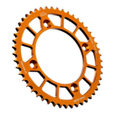 Piñón trasero de aluminio JT Racelite 49 dientes naranja para KTM 85 SX 17/14 2004-2022 Foto 1 de 2