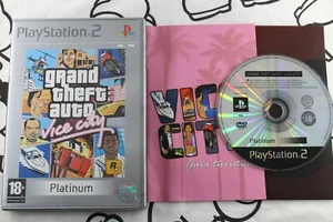 PLAY STATION 2 PS2 GRAND THEFT AUTO GTA VICE CITY PLATINUM PAL ESPAÑA - Picture 1 of 1