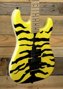 ESP LTD George Lynch GL-200MT Electric Guitar Yellow W/ Tiger Graphic - Picture 1 of 7