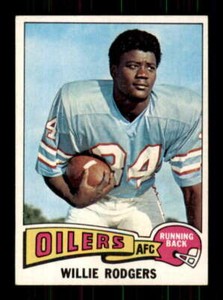 1975 Topps #166 Willie Rogers EX/EX+ RC Rookie Oilers 501021