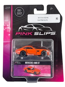 Jada Toys 2023 "Pink Slips" Orange Mercedes-AMG GT 1:64 Scale VHTF! - Picture 1 of 9