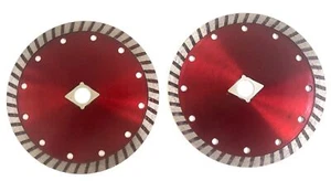 6" Dry Cut Granite Turbo Diamond Saw Blade For angle grinder 2 PACK - Picture 1 of 6