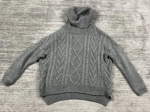 Cotton On Knit Wear Sweater Womens Medium Gray Oversized Turtleneck - Picture 1 of 10