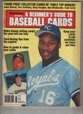 A Beginner's Guide To Baseball Cards Mag Bo Jackson June 1990 W/Cards 010922nonr