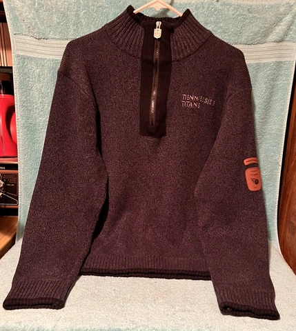 NFL Tennessee Titans Pro Line Sweater Size XL Bluish Gray Excellent Condition Cover
