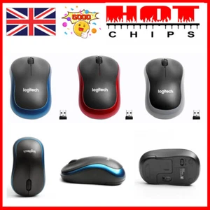 Logitech M185 Wireless Mouse, 2.4GHz with USB Mini Receiver, Ambidextrous HOT - Picture 1 of 19