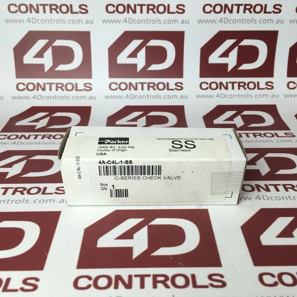 4A-C4L-1-SS | Parker | Check Valve 1/4 Tube to 1/4 Tube, Sealed (NSS) - Image 1 of 1