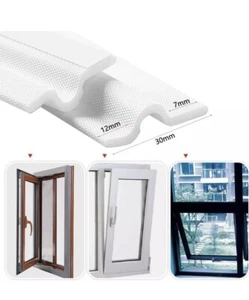 20M Foam Draught Seal Tape Weather Strip Excluder Insulation For Window & Door - Picture 1 of 8