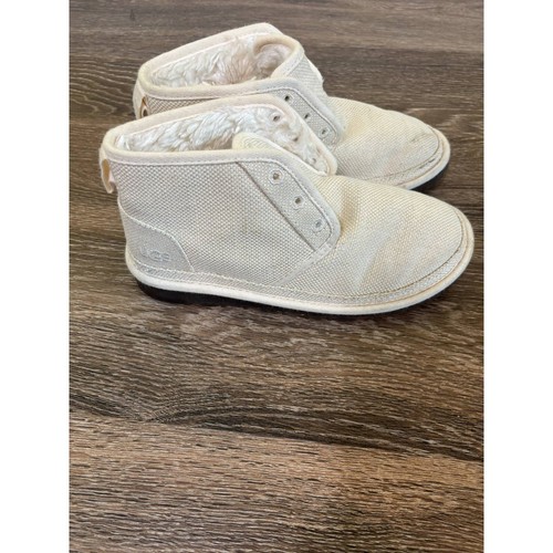 Stivaletti UGG Chukka comodi foderati in tela scarpe casual colore neutro taglia 6