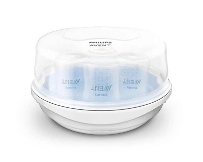 Esterilizador a vapor para micro-ondas Philips AVENT para mamadeiras, chupetas, xícaras etc - Imagem 1 de 4