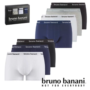 Bruno Banani 3er - 4er Pack Herren Boxershorts Schwarz Blau Weiß Grau Gr S - 3XL - Bild 1 von 13