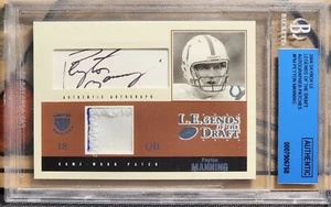 PEYTON MANNING 2004 Skybox LE Legends of Draft 2 COLOR PATCH AUTO /25 COLTS HOF - Picture 1 of 2