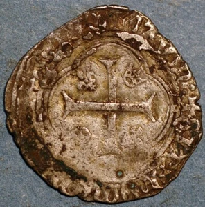 Blanc Europian Medieval Louis XI the Prudent 1461-1483 silver 0.359 Dy#550 - Picture 1 of 2