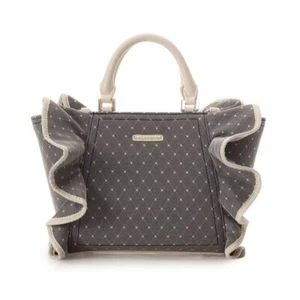 Samantha Vega Tüll Rüschen grau 2Wege Handtasche Schultertasche Rüschen NEU Geschenk - Bild 1 von 10