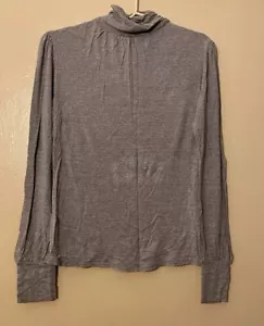 Dunnes Stores Womens Grey Roll Neck Viscose Blend Jumper Size 12 EUR 40 - Picture 1 of 11