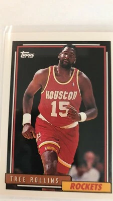 Topps Basketball 92-93 base Cards of Tree Rollins #311 of Rockets.New. - Image 1 of 3