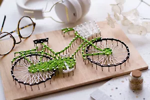 Hágalo usted mismo Kit Creativo Arte de Cuerdas "Bicicleta" 7.5"x11.4" / 19.0x29.0 cm - Imagen 1 de 8