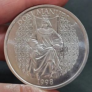 PORTUGAL 1998 SILVER COIN 1000 ESCUDOS / DOM MANUEL I, King of Portugal - Picture 1 of 4