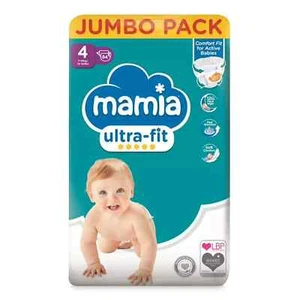 Aldi Mamia Ultra Fit Size 4 Jumbo Pack Nappies 84 Pack/Size 4 Diaper - Picture 1 of 2