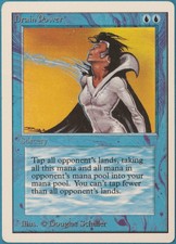 Drain Power Unlimited HEAVILY PLD Blue Rare MAGIC MTG CARD (ID# 246062) ABUGames
