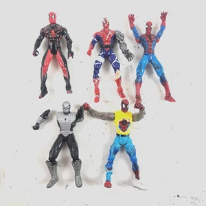 Lote de 5 figuras de acción vintage de Spider-Man, Street Warrior, Air Strike, Cyborg - Imagen 1 de 7
